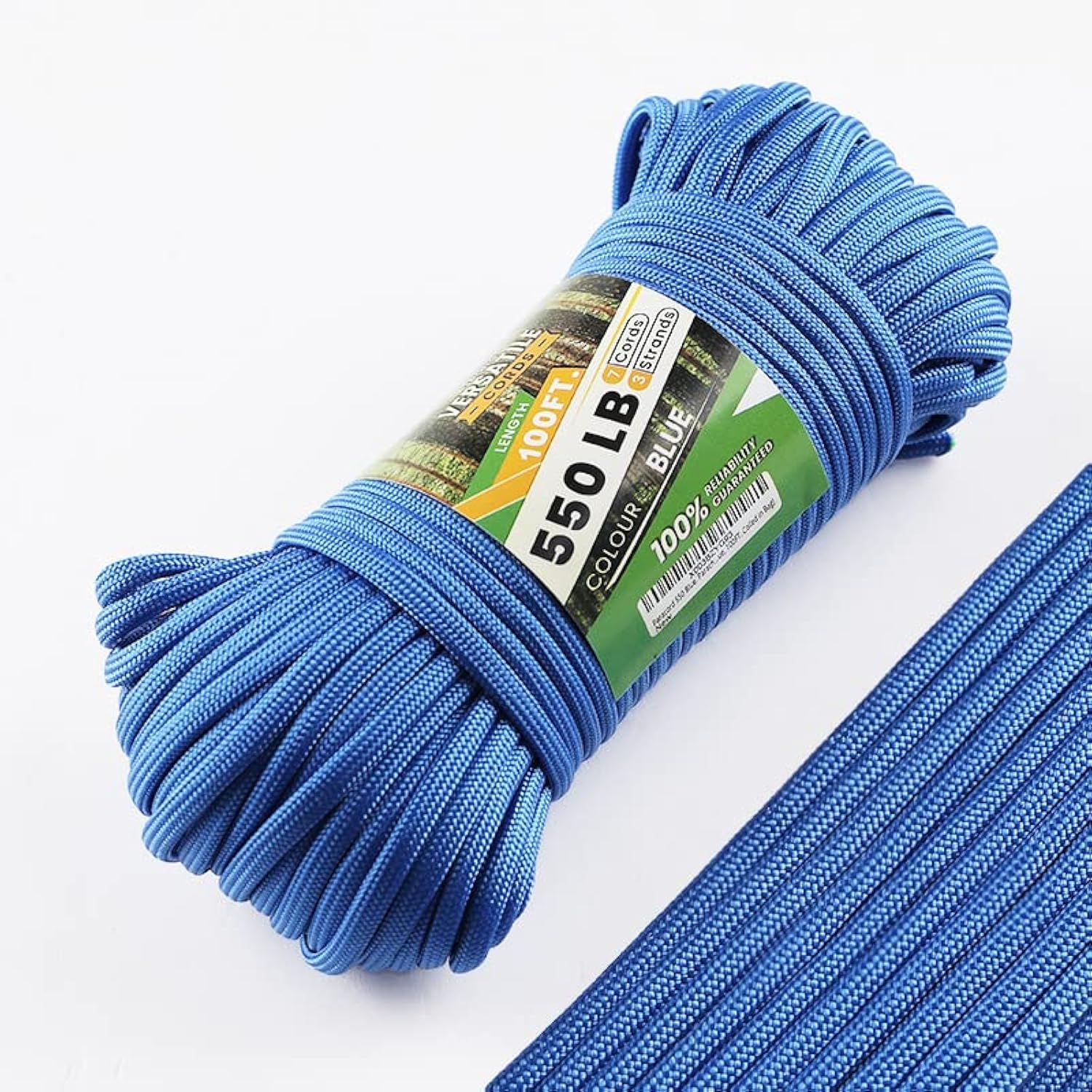 FluxFort 550 Tactical Paracord — 100FT Mil-Spec Survival Rope